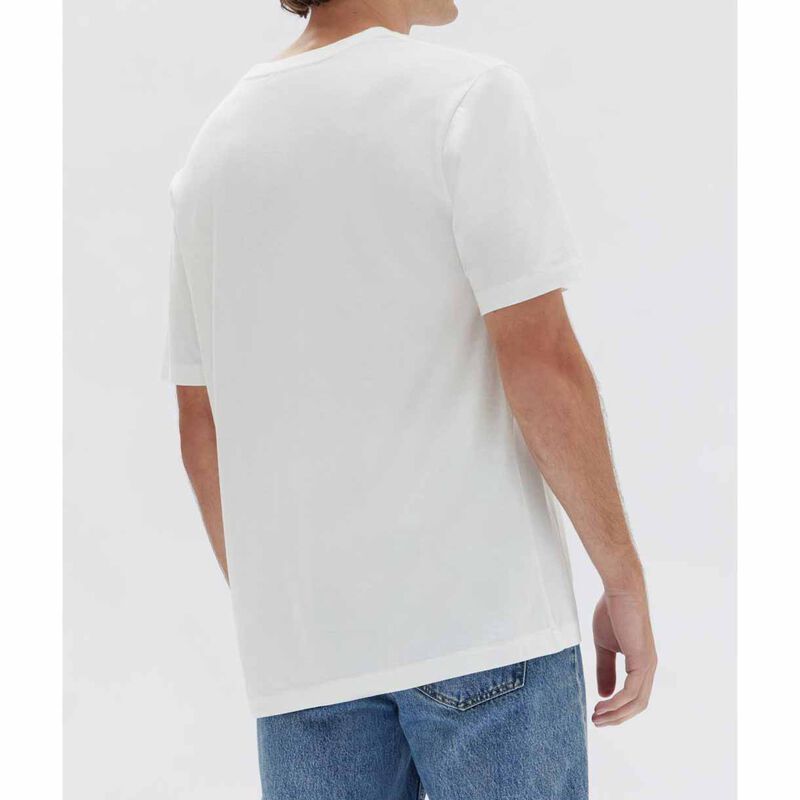 Assembly Label Label Print Short Sleeve Tee Antique White image number 1